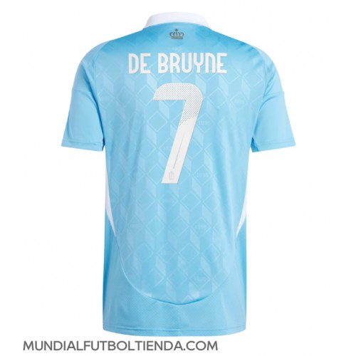 Camiseta Bélgica Kevin De Bruyne #7 Segunda Equipación Replica Eurocopa 2024 mangas cortas